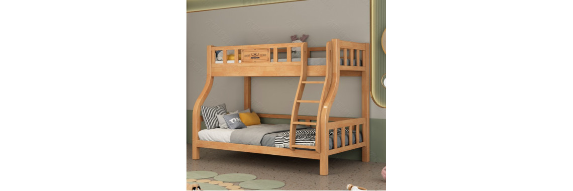 solid wood bed